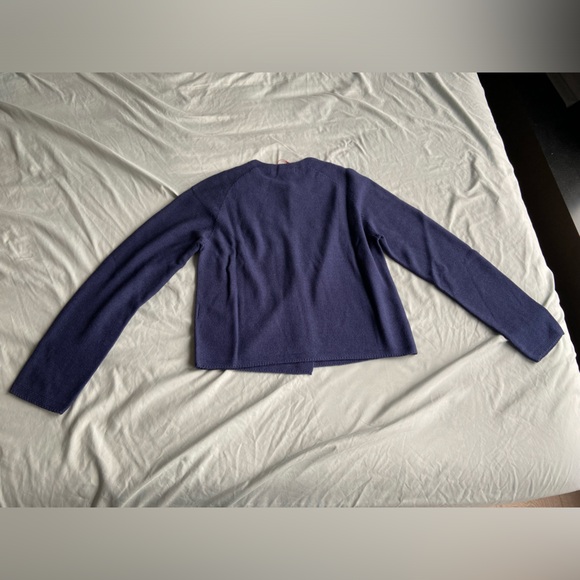 NWT Uniqlo Ines de la Fressange Blue Linen Blend Cardigan XXS - Picture 3 of 3